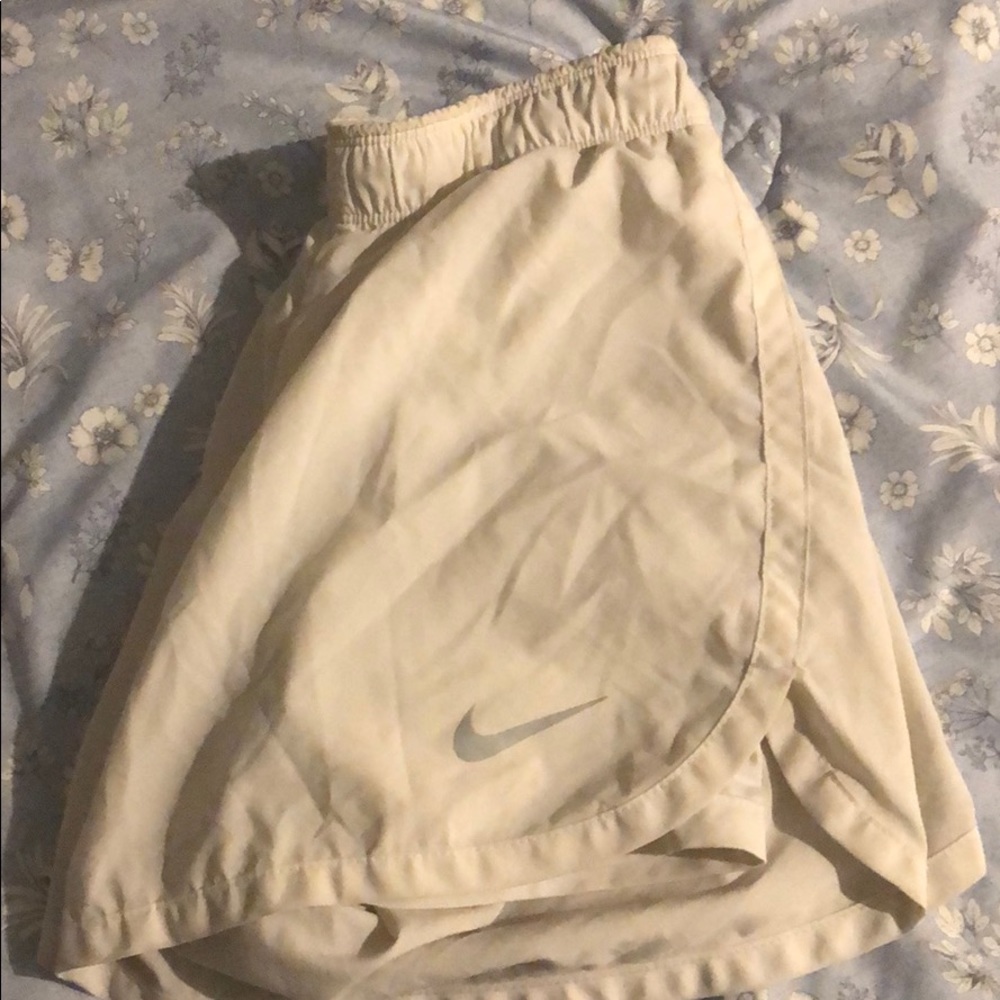 White Activewear Nike Shorts!